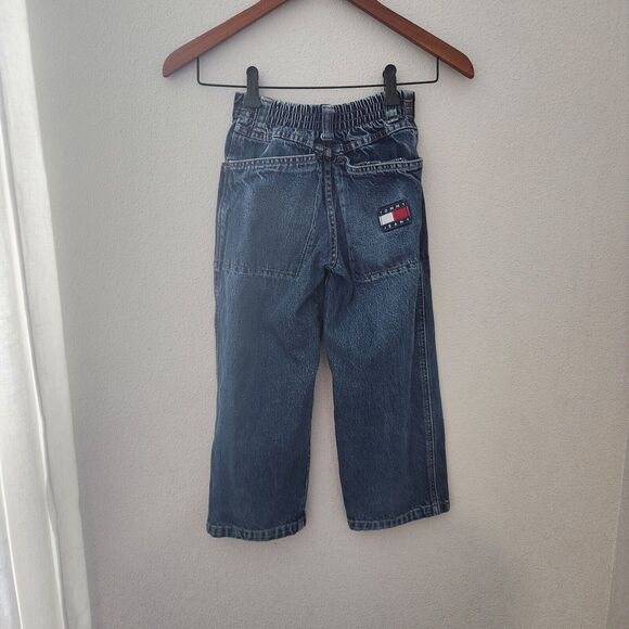 Tommy Hilfiger Logo‎ Vintage Boys Size 6 Designer Denim Jeans Bootcut - Picture 5 of 8